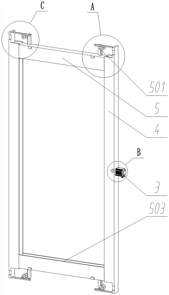 Electronic intelligent door capable of being opened by rotating in two directions
