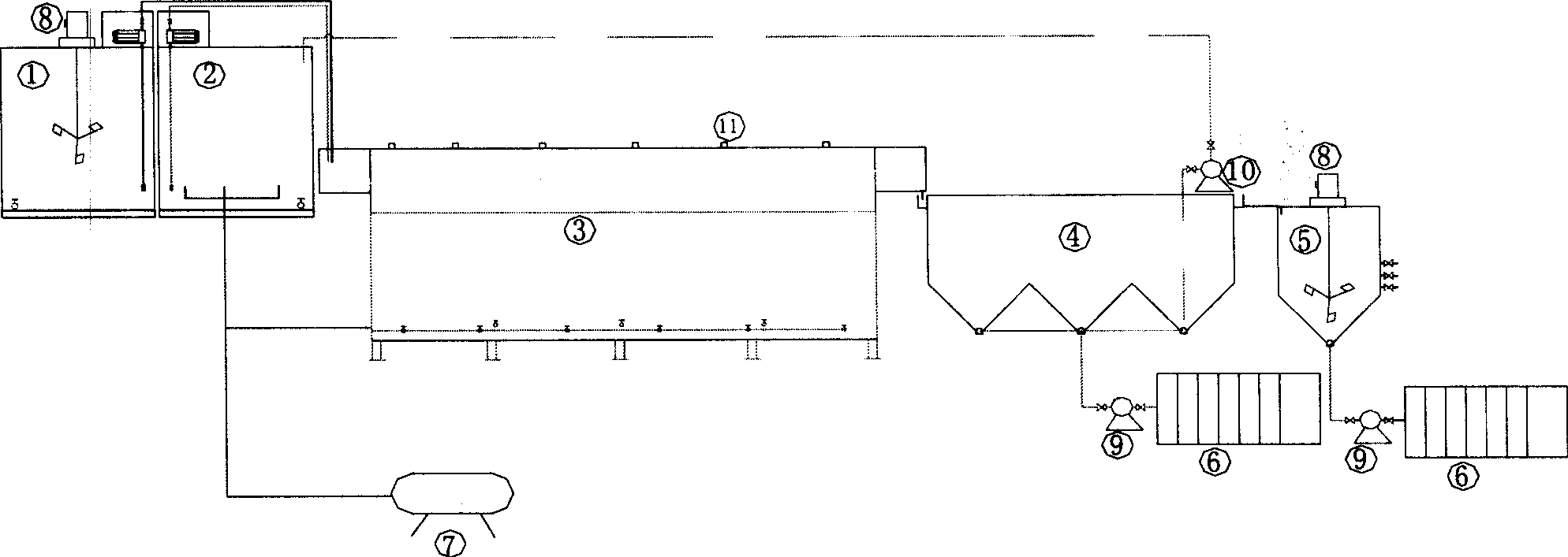 Plug flow type bioleaching process and apparatus for sludge treatment