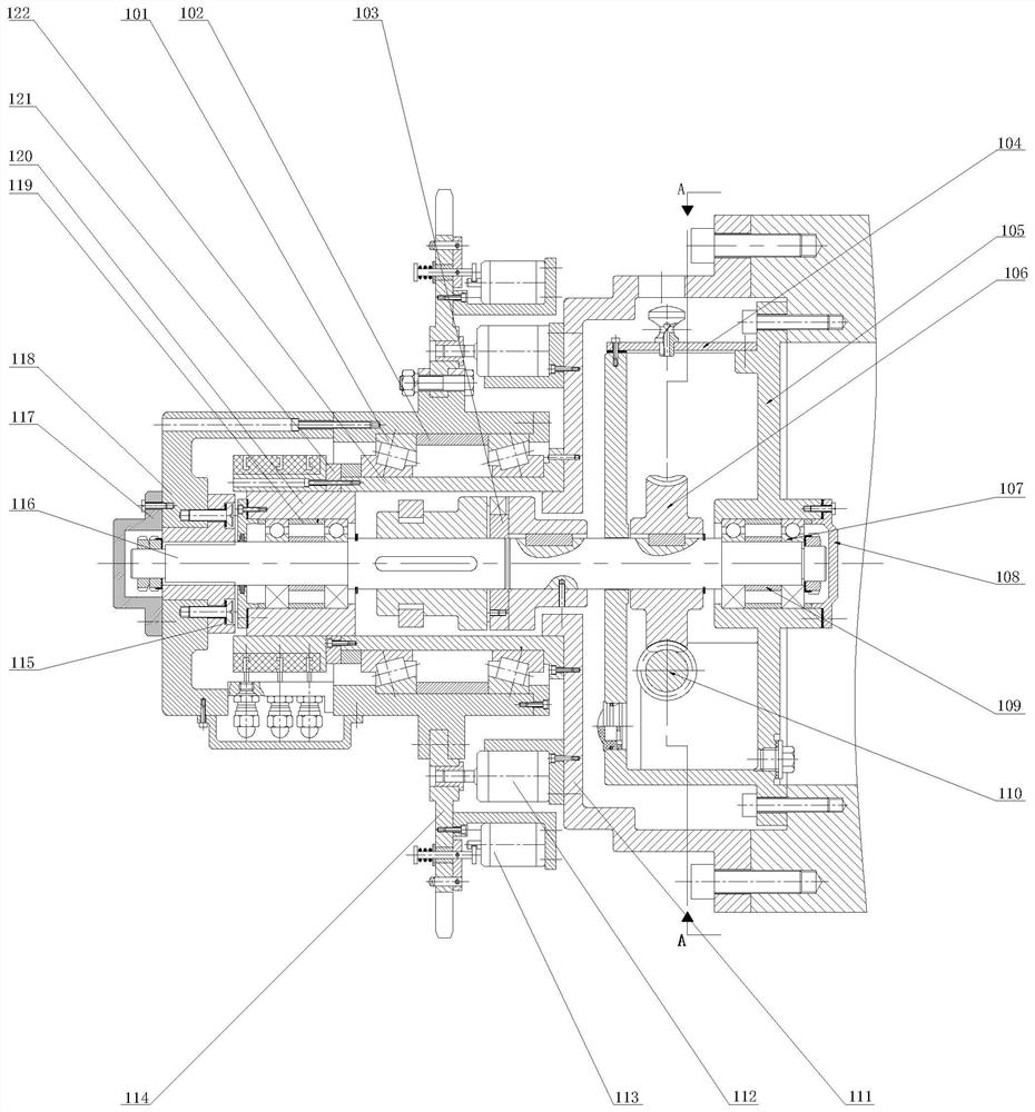 Automatic tool changing device of numerical control type vertical lifting platform milling machine