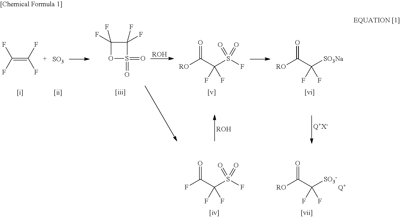 2-(Alkylcarbonyloxy)-1, 1-Difluoroethanesulfonic Acid Salt and Method for Producing the Same