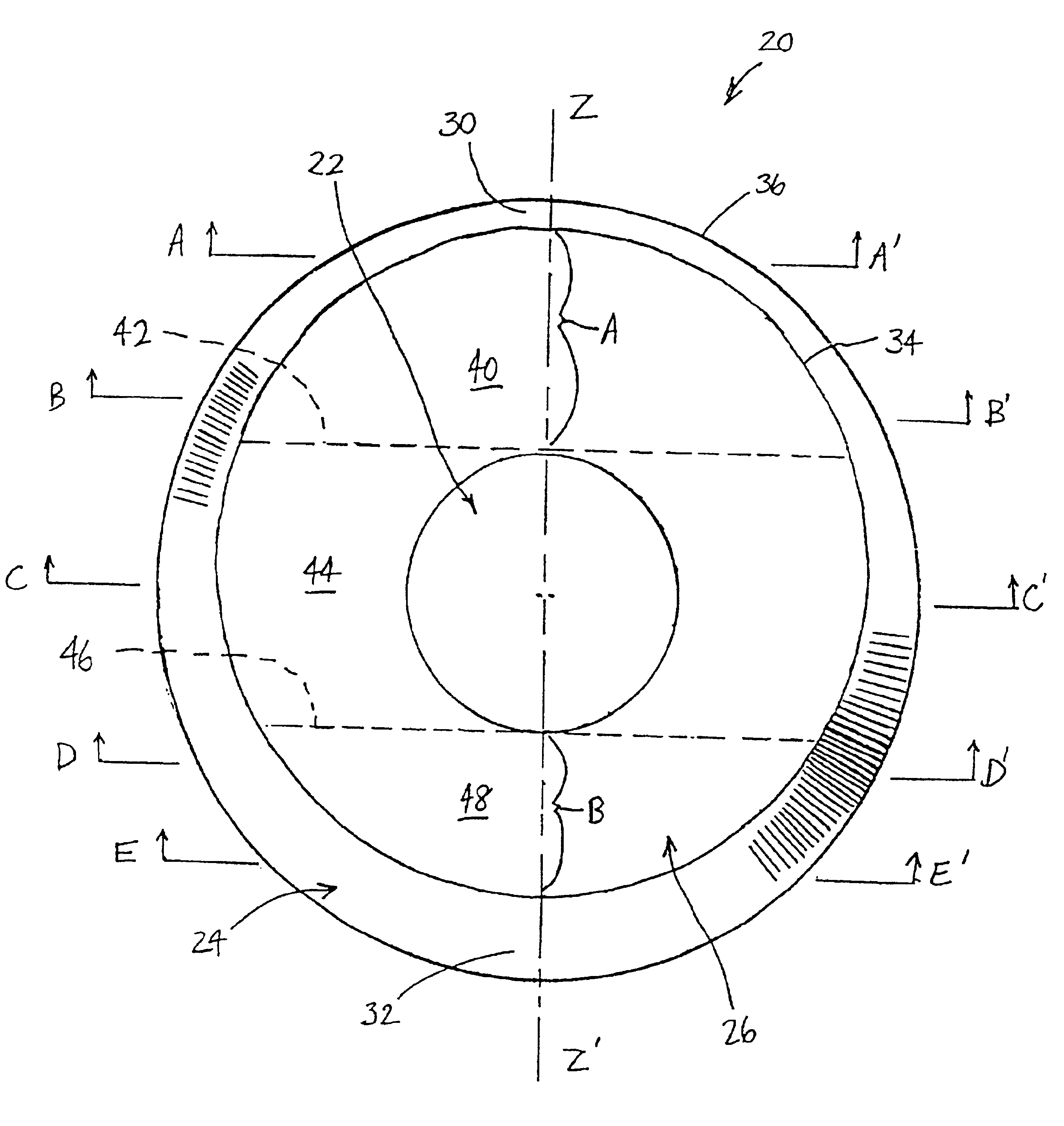 Contact lens having a uniform horizontal thickness profile