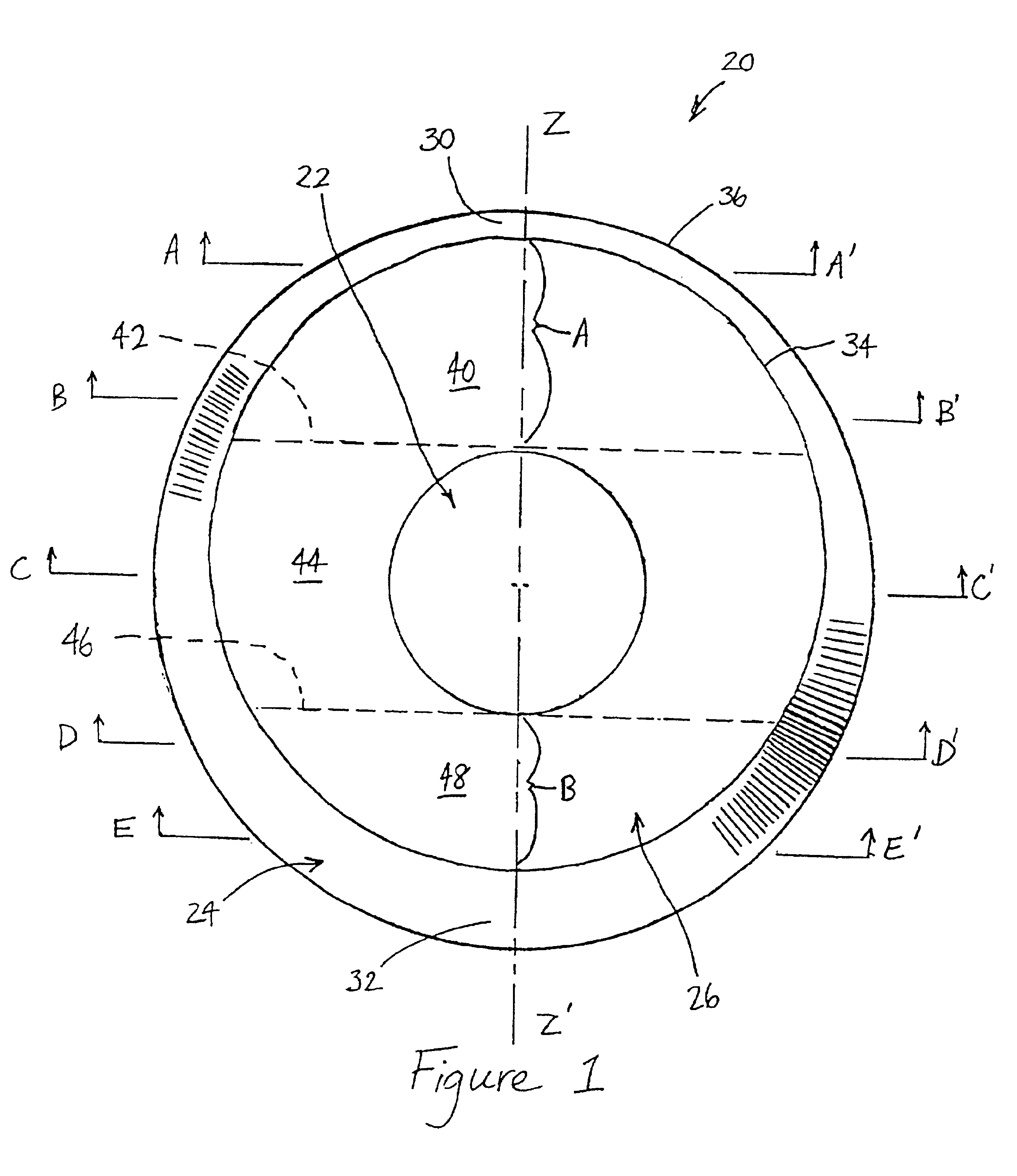 Contact lens having a uniform horizontal thickness profile