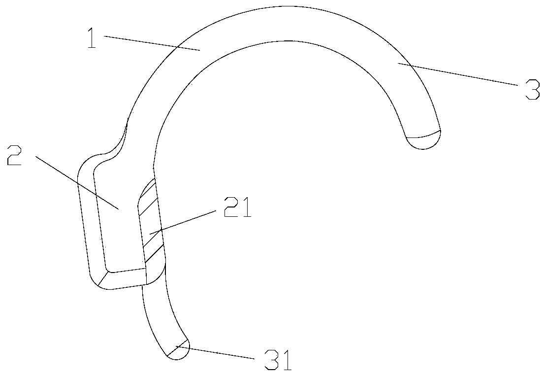 Ear back type bone conduction hearing aid device