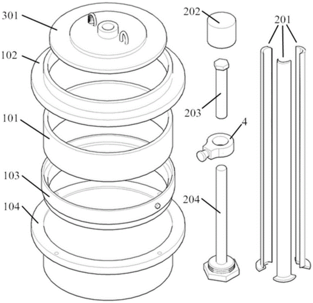 Device and method for making sample blanks for friction performance test of anchor or pile and soil interface