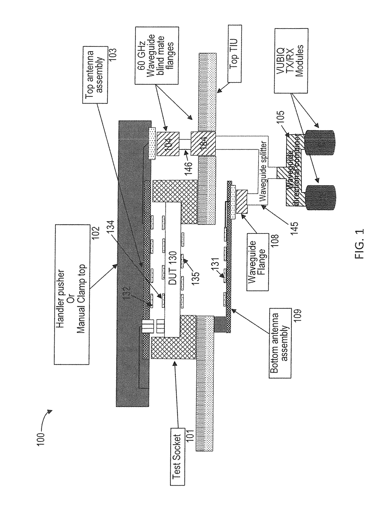 Handler with integrated receiver and signal path interface to tester