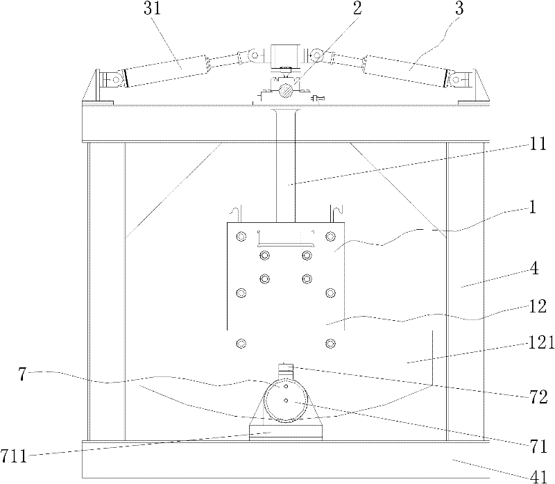 Anti-rolling and energy recovering device with automatic control structure for ship