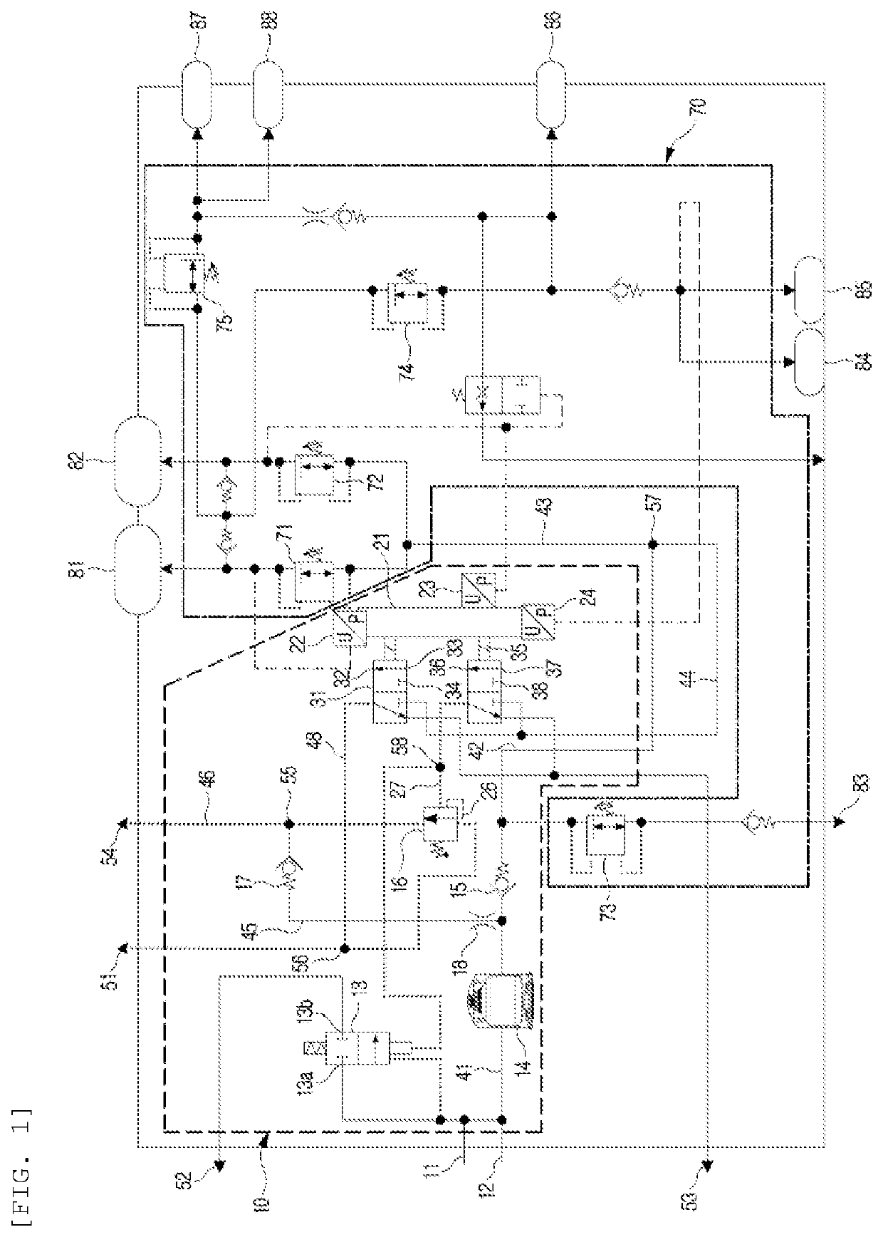 Compressed air processing system for commercial vehicle