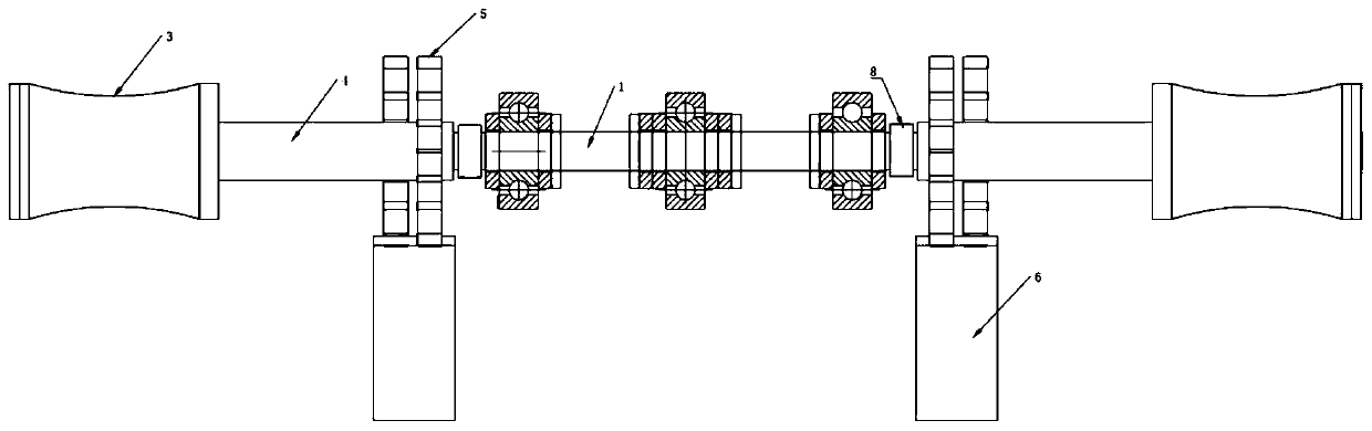 High-speed sorting roller structure