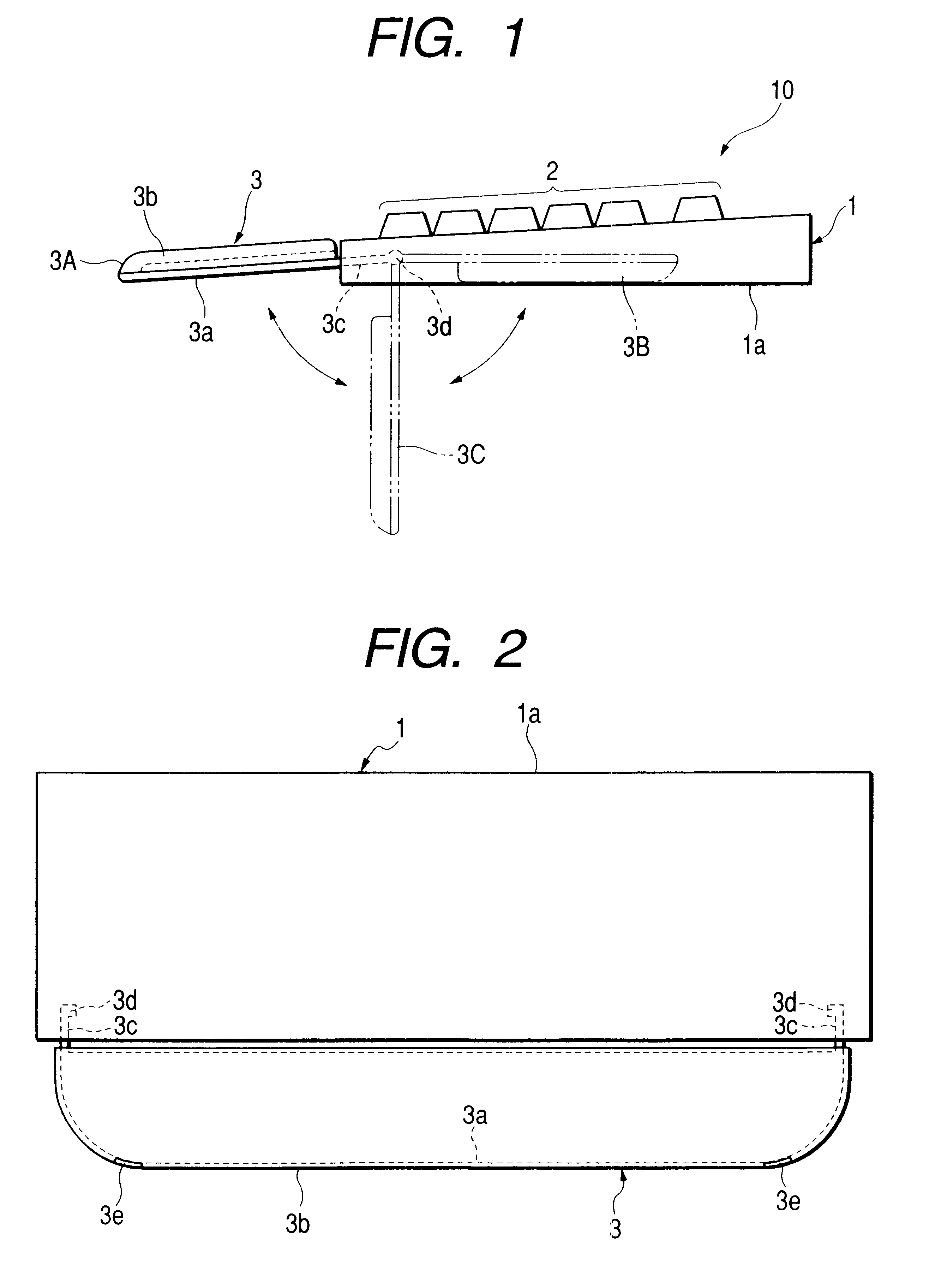 Keyboard device with palmrest stored therein