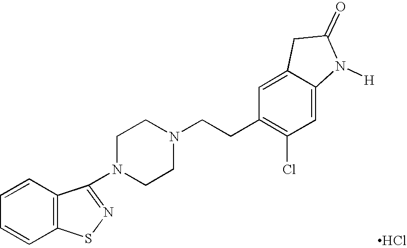 Ziprasidone free from colored impurities and a process for its preparation