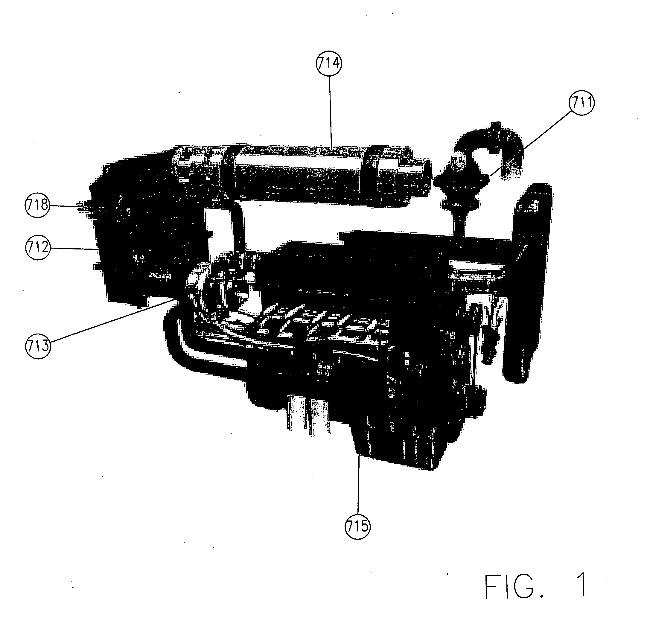 Explosion protection system with integrated emission control device