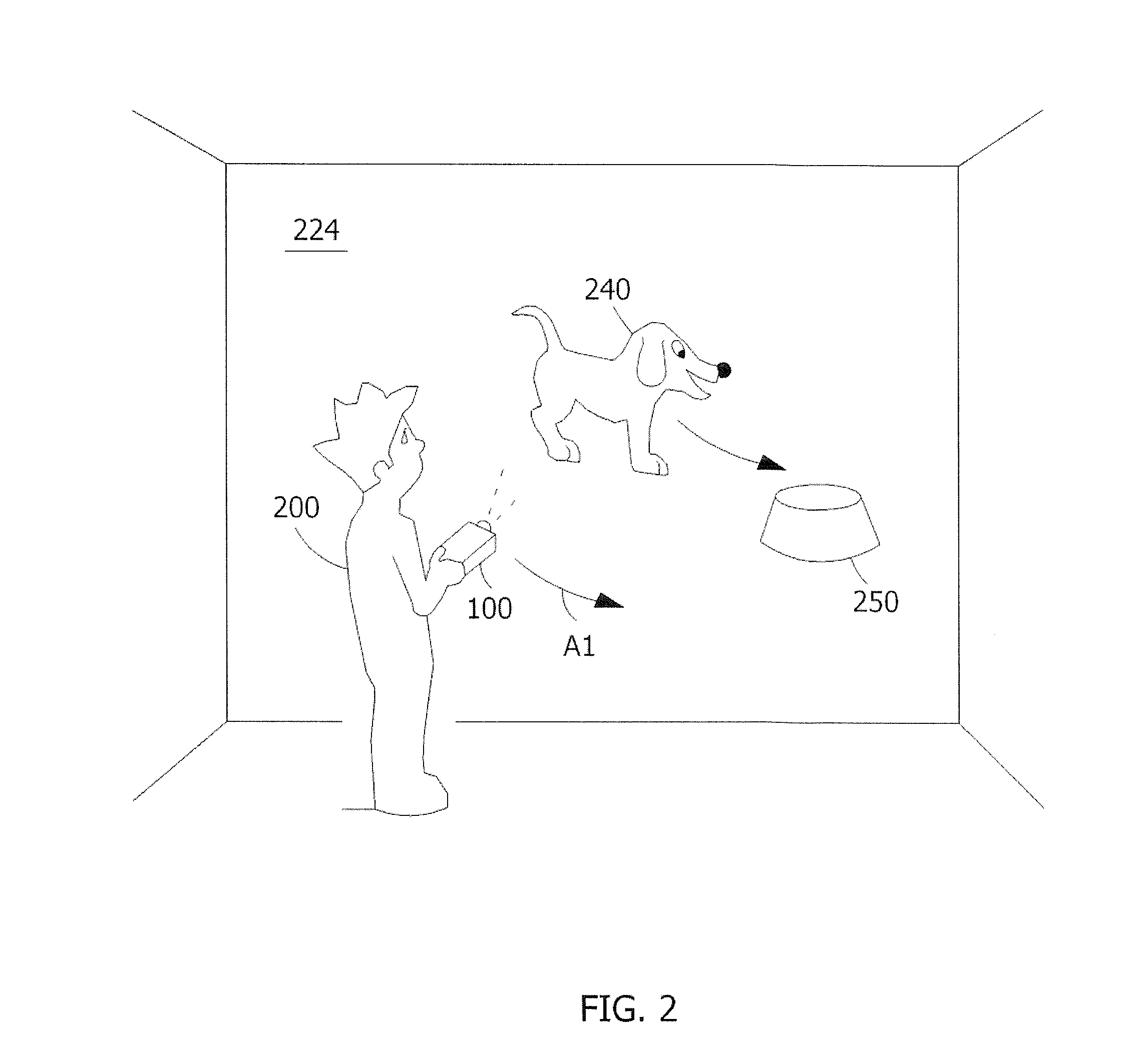 Connecting video objects and physical objects for handheld projectors