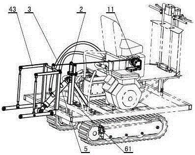 Suspension device for small-sized multifunctional chassis