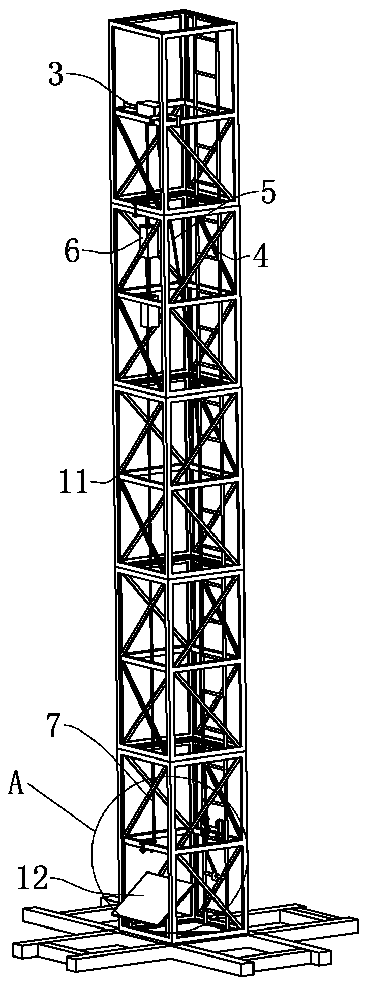 Tower crane climbing system