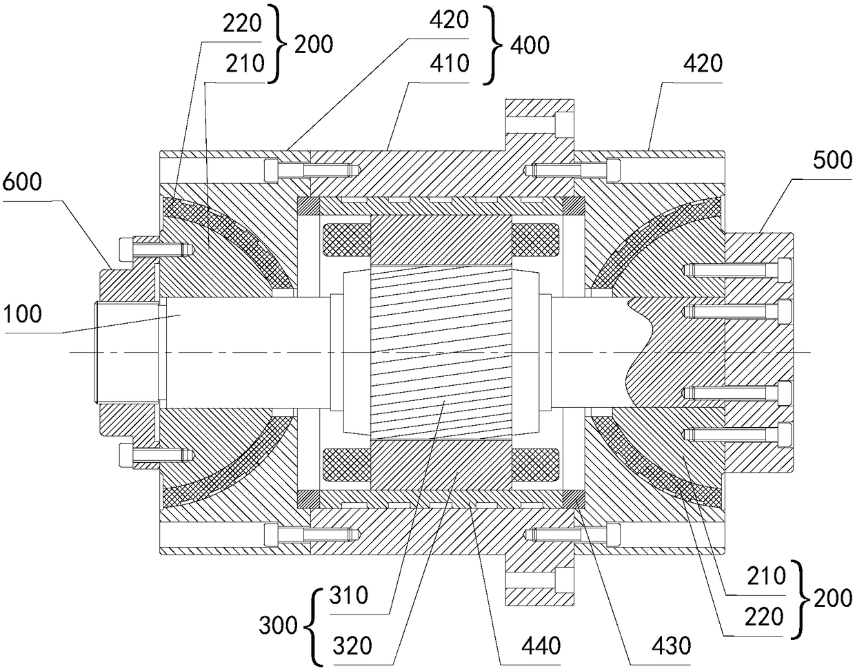 Hemispherical type gas static pressure shaft system and precision equipment