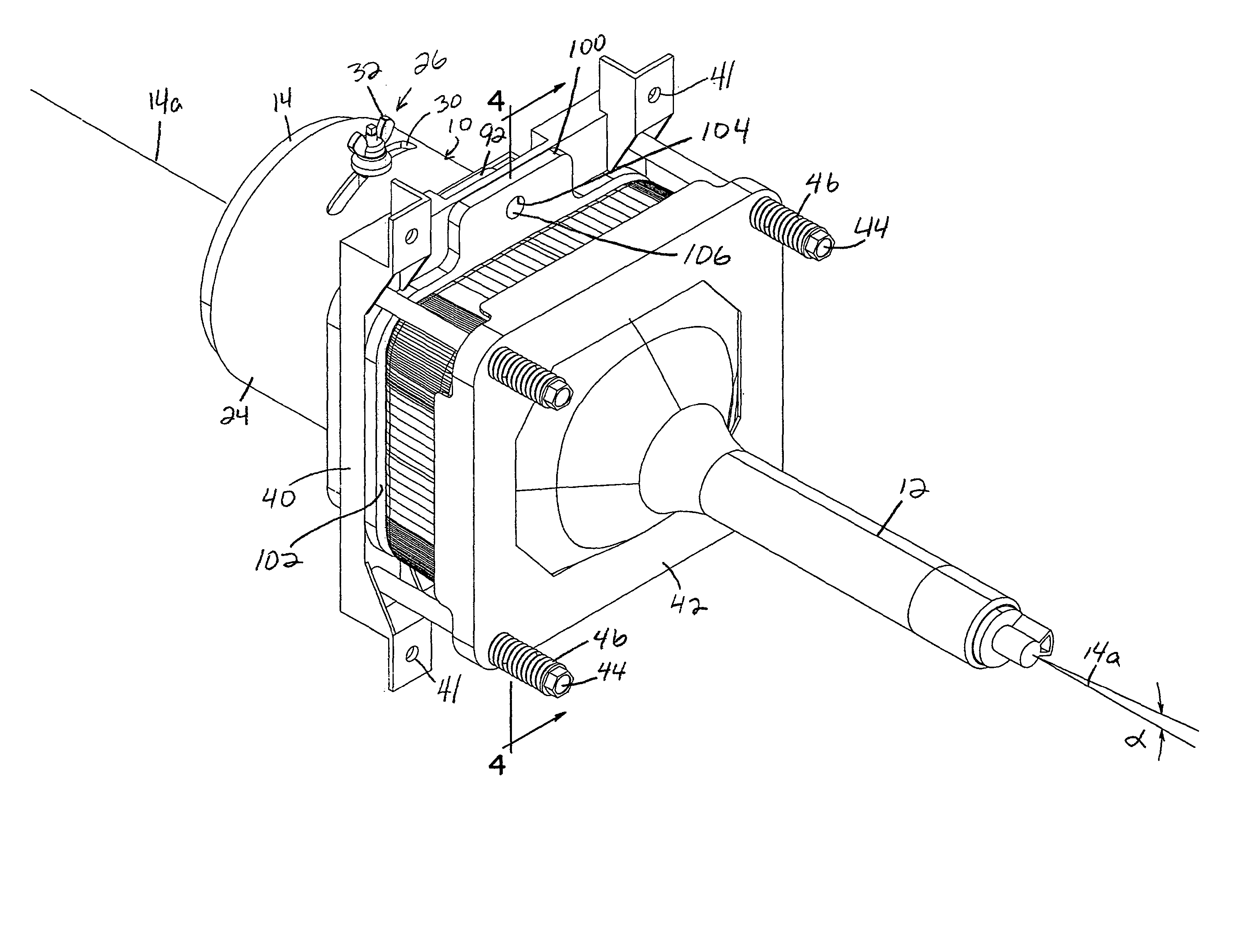 Lens assembly with integrated focus mount and CRT coupler