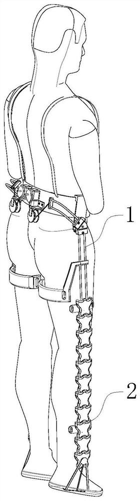 Rigid-flexible coupling wearable walking aid exoskeleton system
