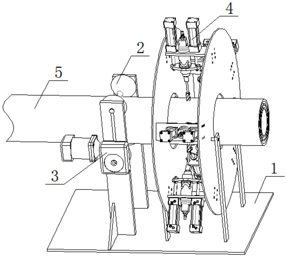 Automatic pipe drilling machine