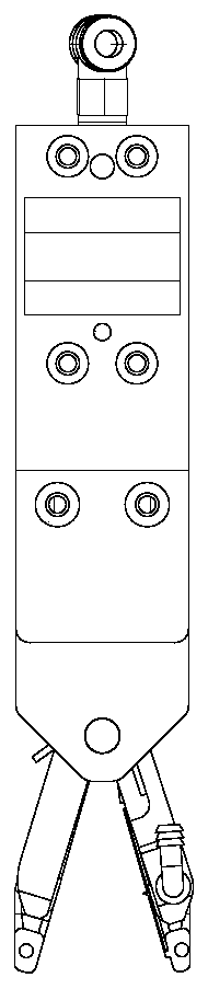 Power pouch battery exhausting and sealing clamp and exhaust sealing method