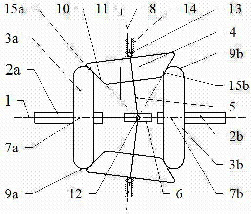 Self-rotation free multi-rolling-cone type stepless speed change unit