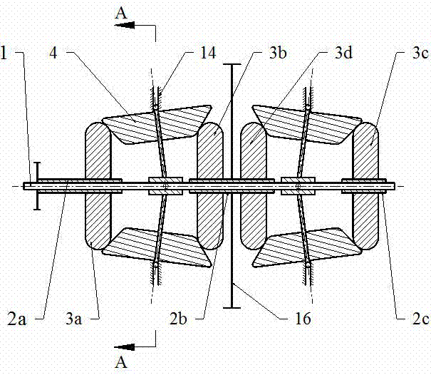 Self-rotation free multi-rolling-cone type stepless speed change unit