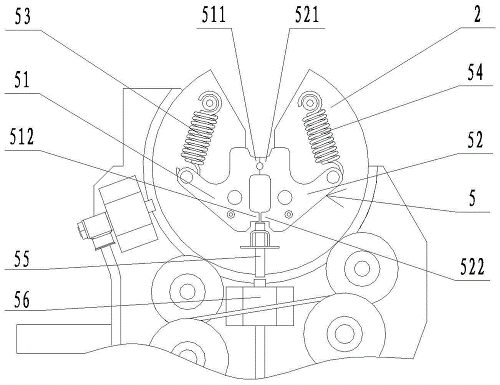 Center clamping device for tube bending machines