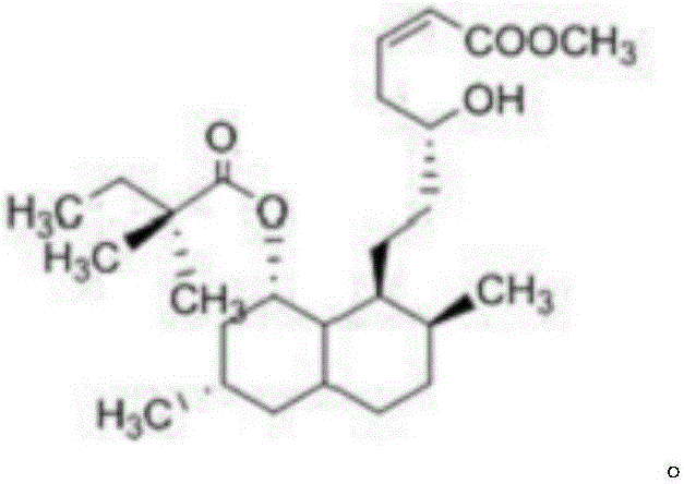 Statin lactone dehydration compound and use thereof