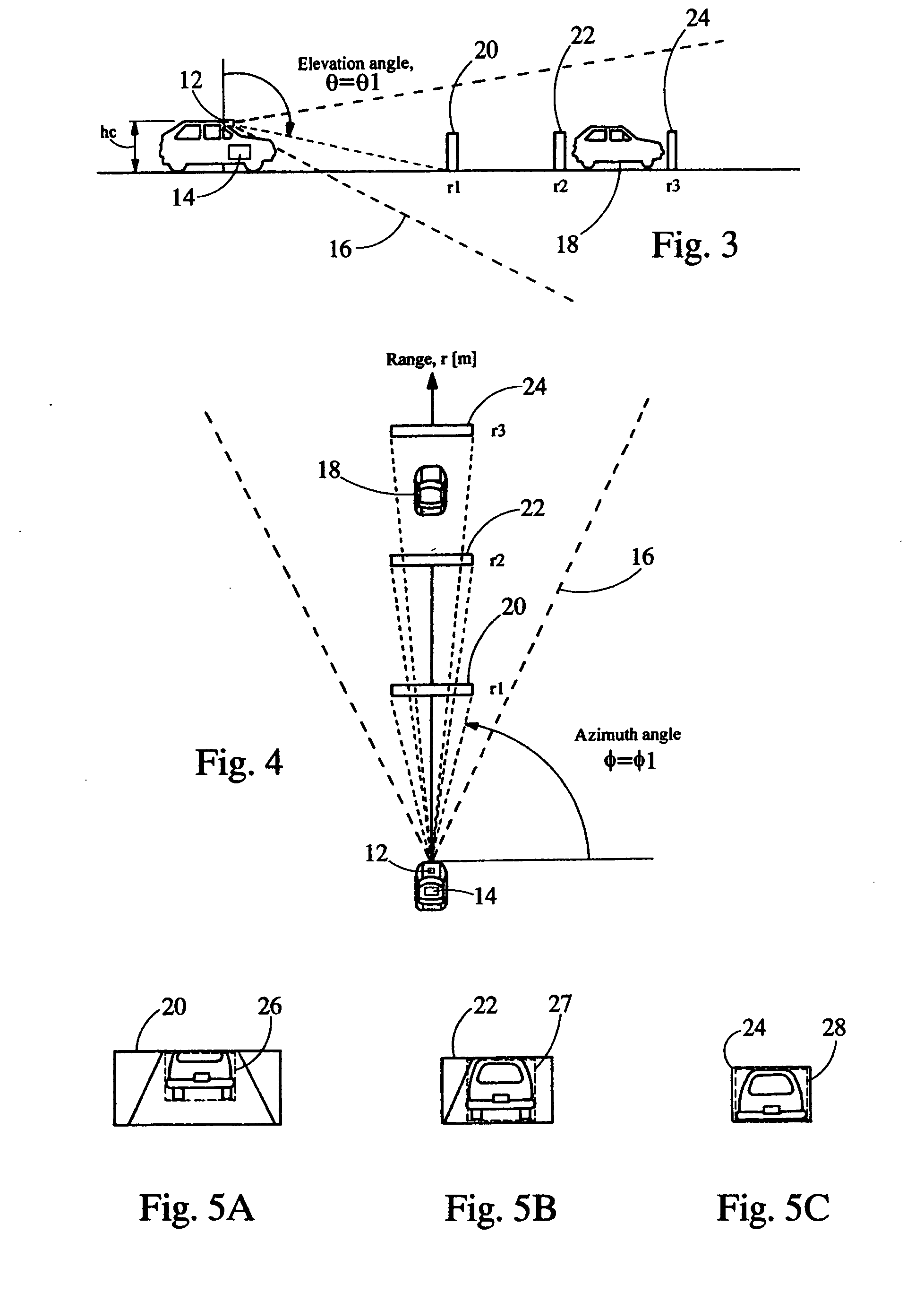 System and method for range measurement of a preceding vehicle