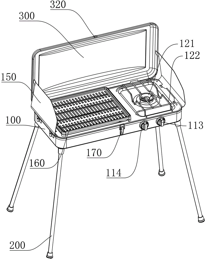 Portable gas barbecue oven