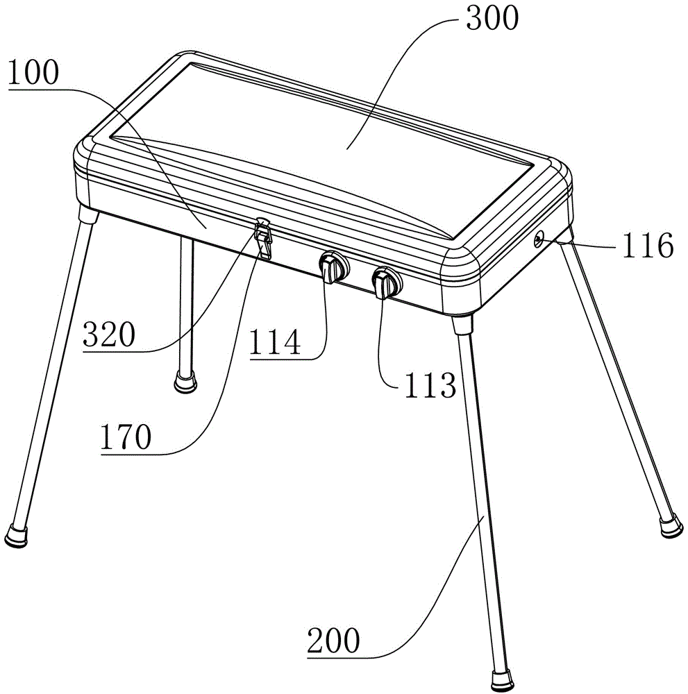 Portable gas barbecue oven