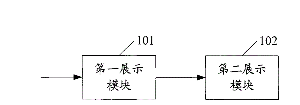 Device and method for displaying control