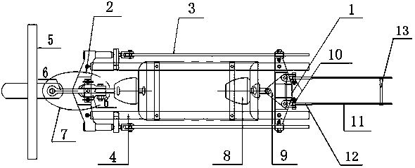 Tool for equipotential replacement of tension insulators for single-connected double soft busbars