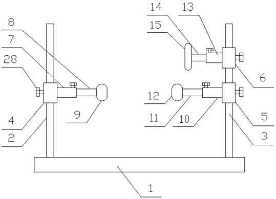 A table tennis training action correction device and its use method