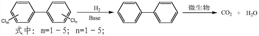 Process for combination degradation of polychlorinated biphenyls