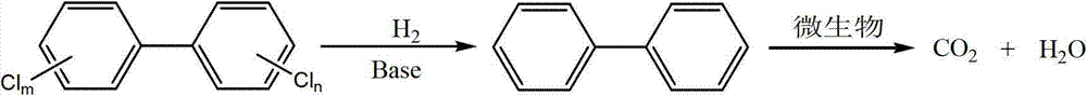 Process for combination degradation of polychlorinated biphenyls