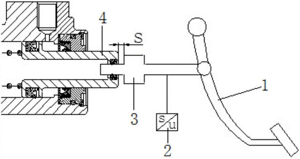 Multi-cavity braking main cylinder system with pedal feeling simulator