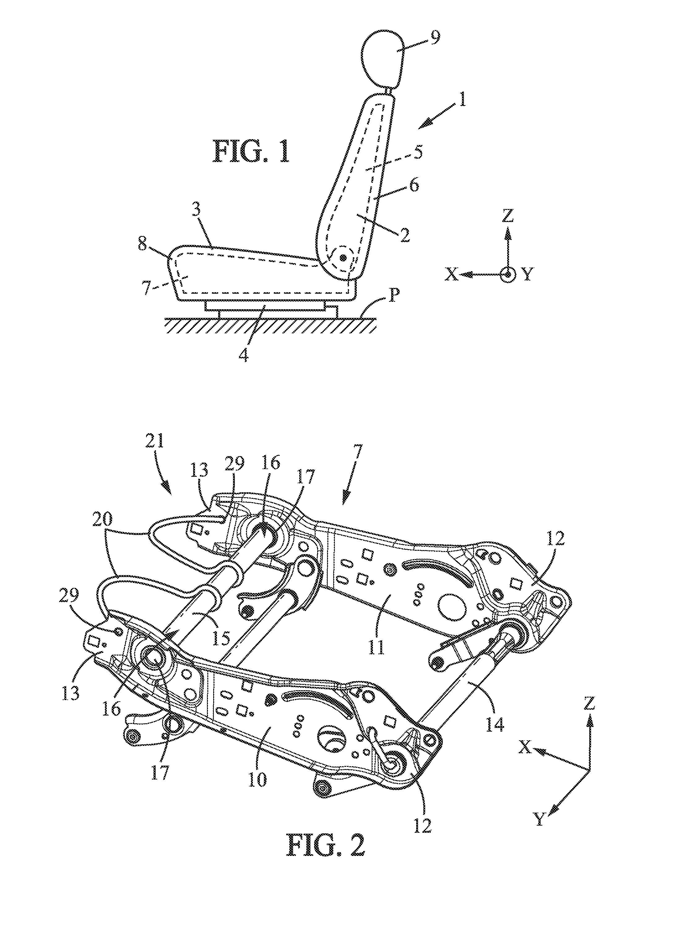 Assembly for a seat frame, seat frame and method for manufacturing such an assembly