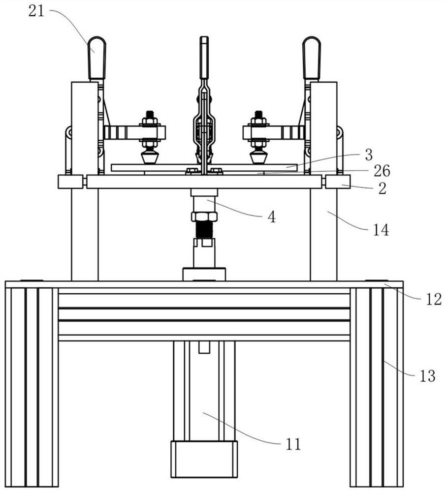 Synthetic leather whitening detection equipment and use method thereof