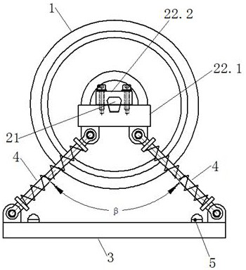 Adaptive guide wheel device and design method for rail vehicles
