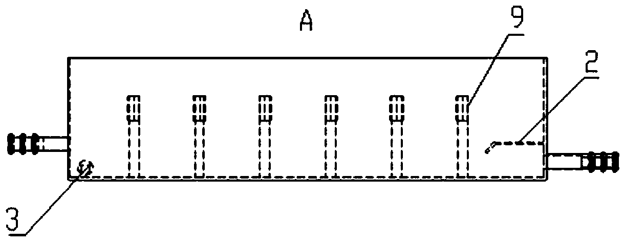 Surfacing test panel cooling device and using method thereof