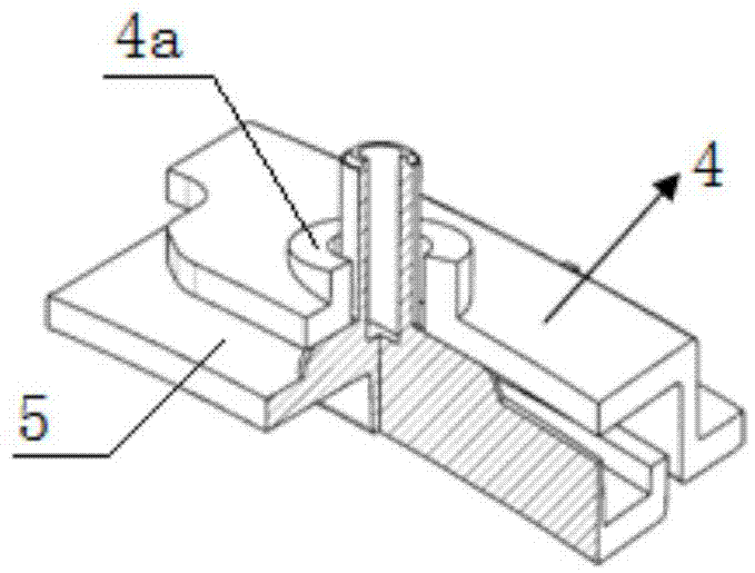 Supporting structure for plastic part hot melting welding column