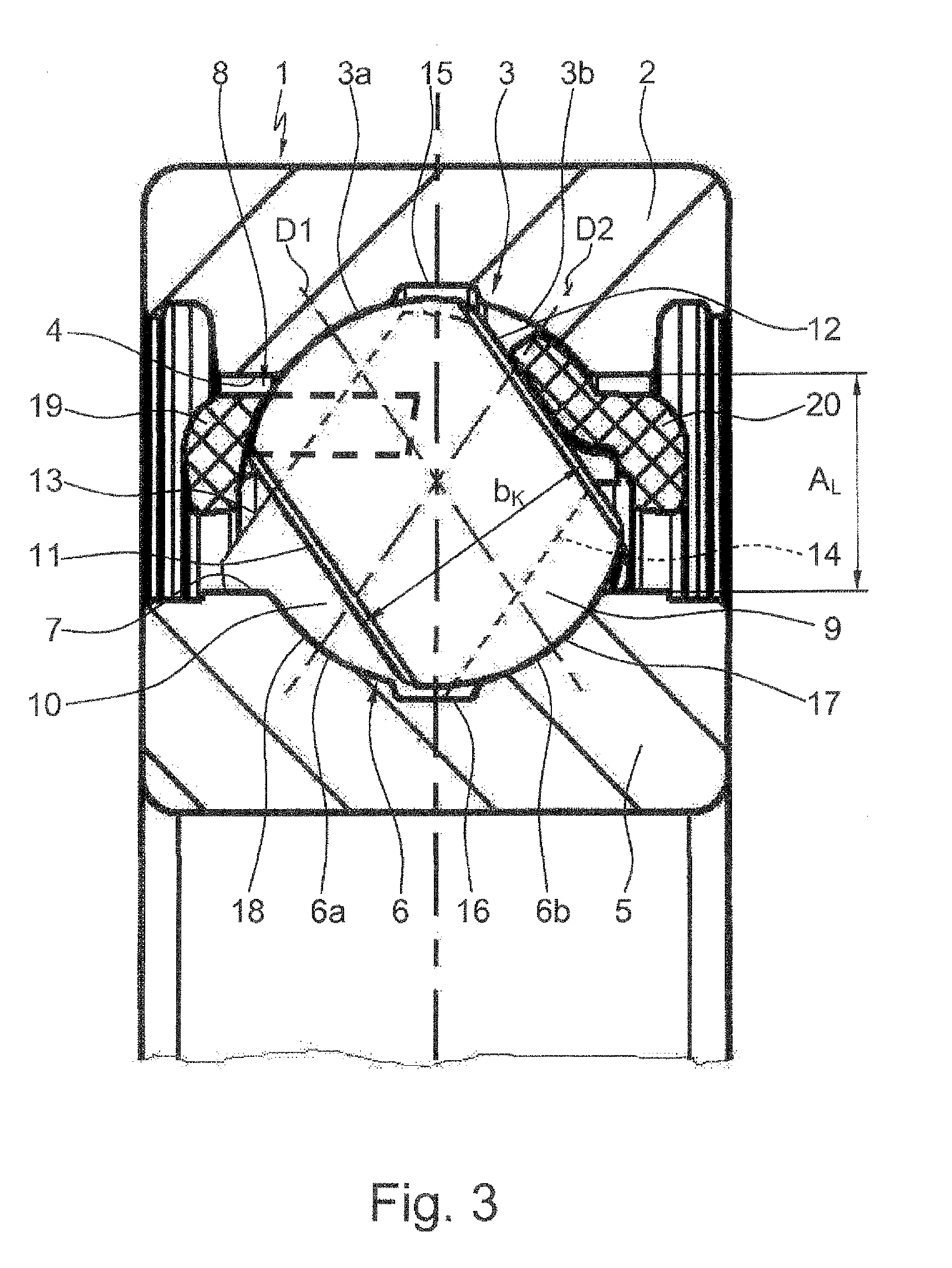 Ball roller bearing, in particular for absorbing combined radial and axial loads