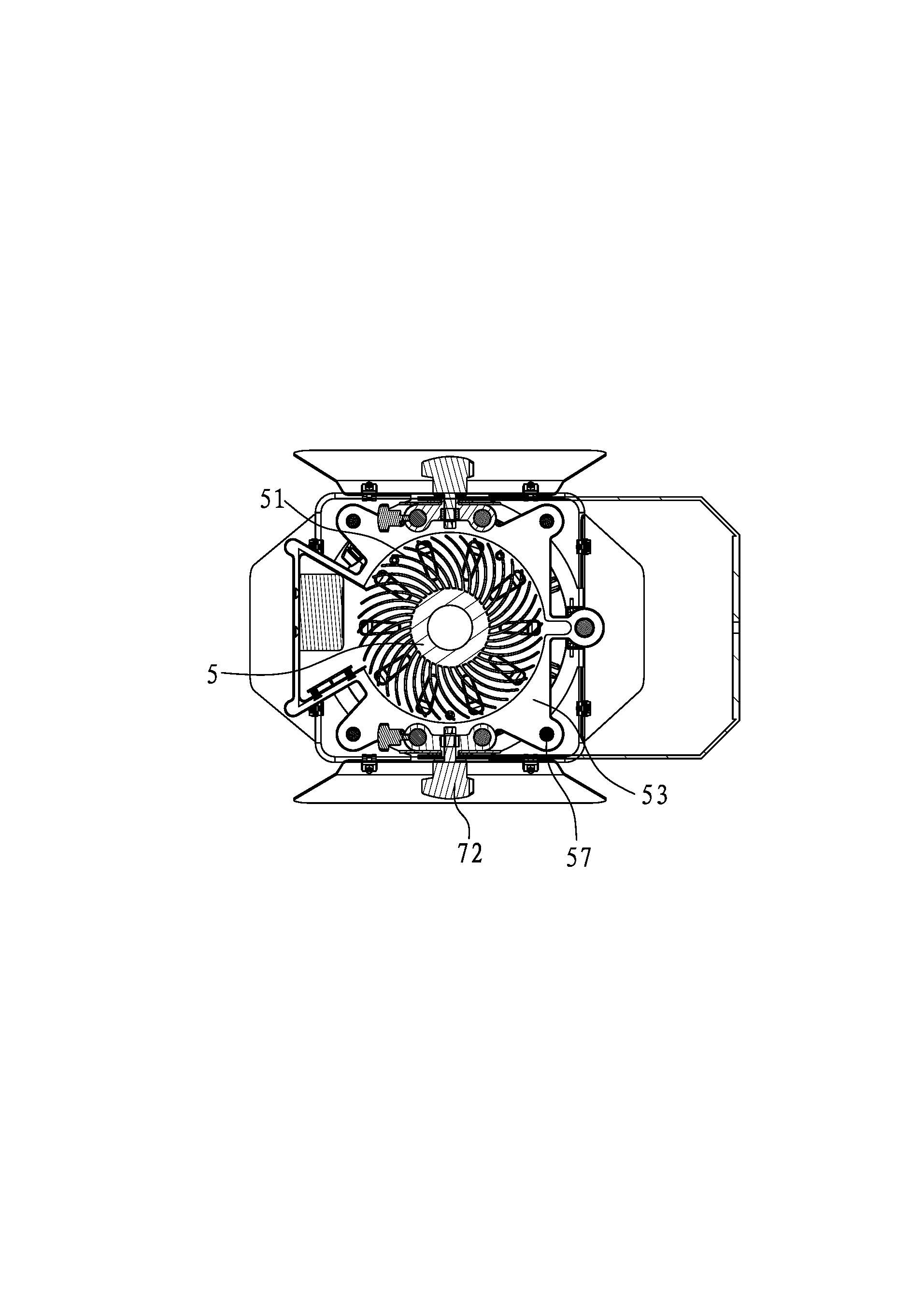 LED (light emitting diode) radiating illumination device