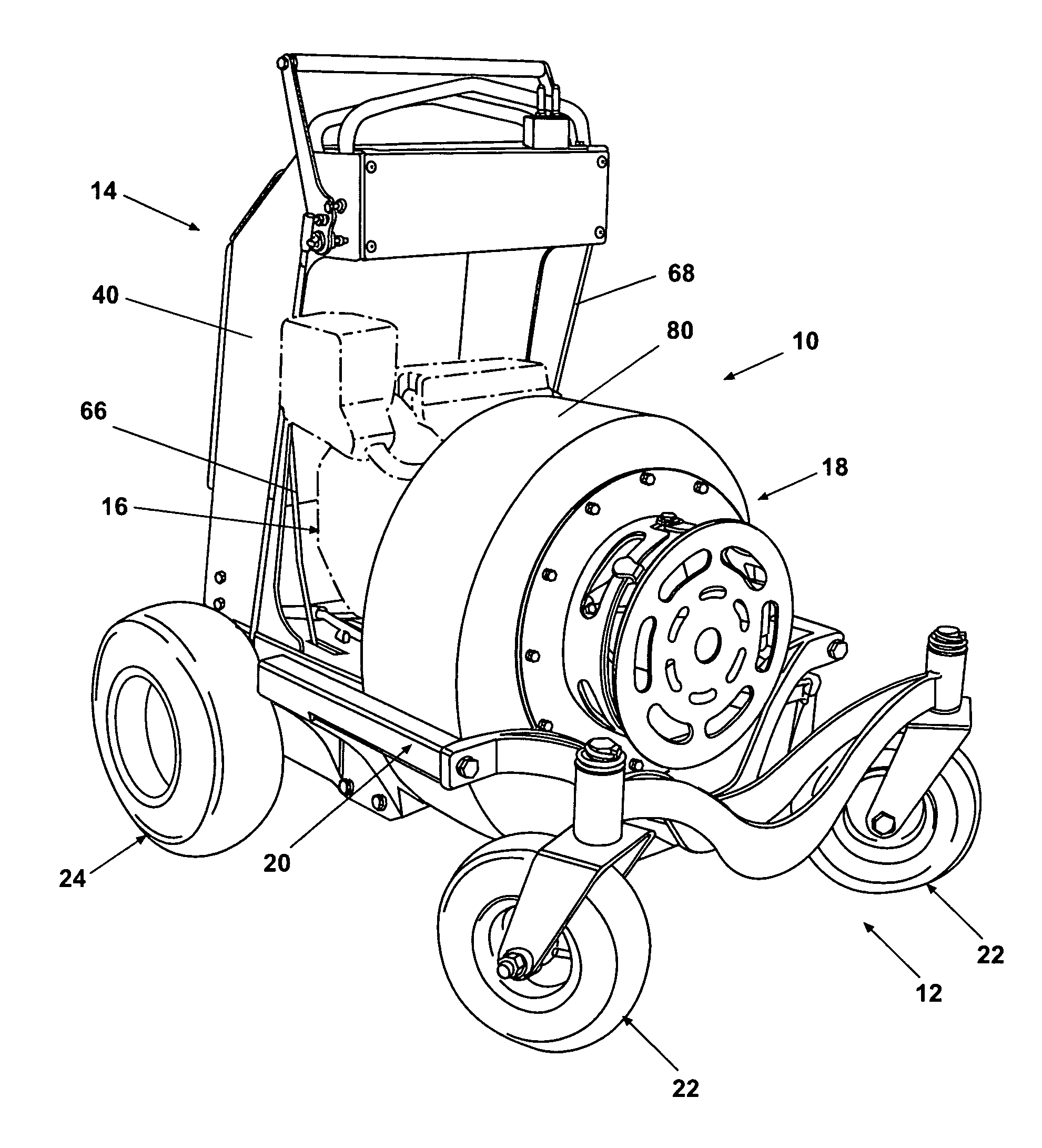Dual-deflector riding blower