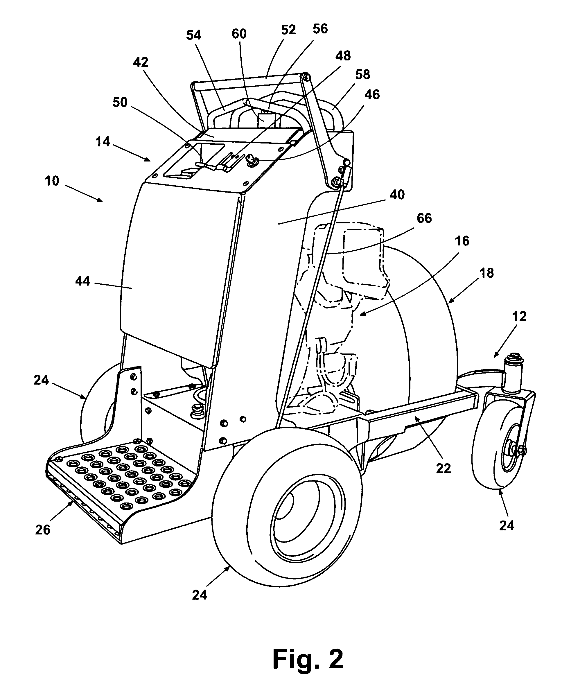Dual-deflector riding blower