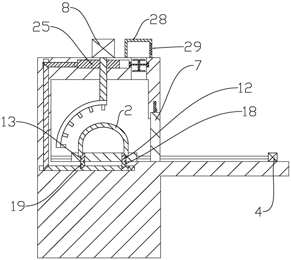 A quartz crucible surface coating device