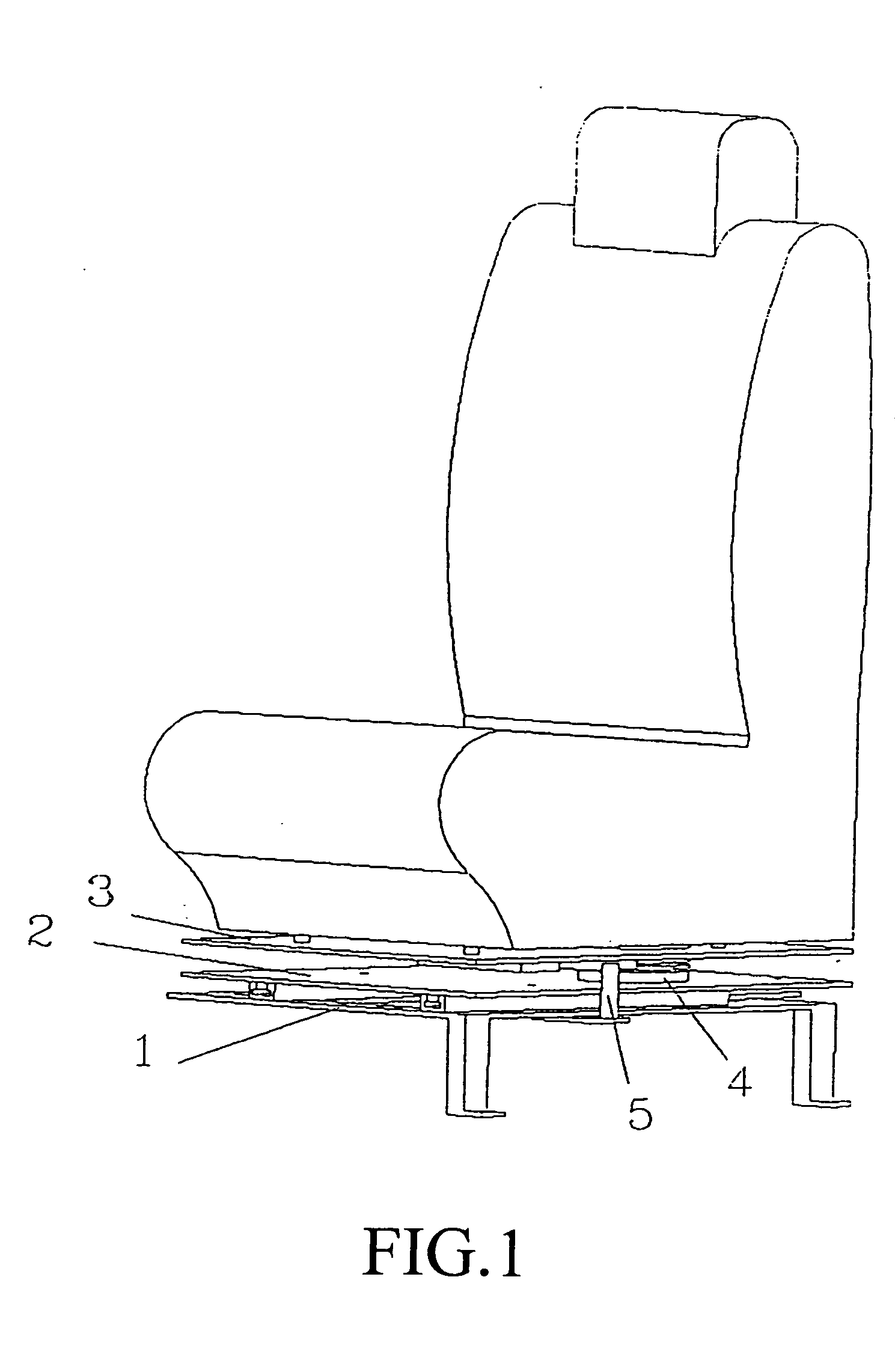 Rotating car seat mechanism
