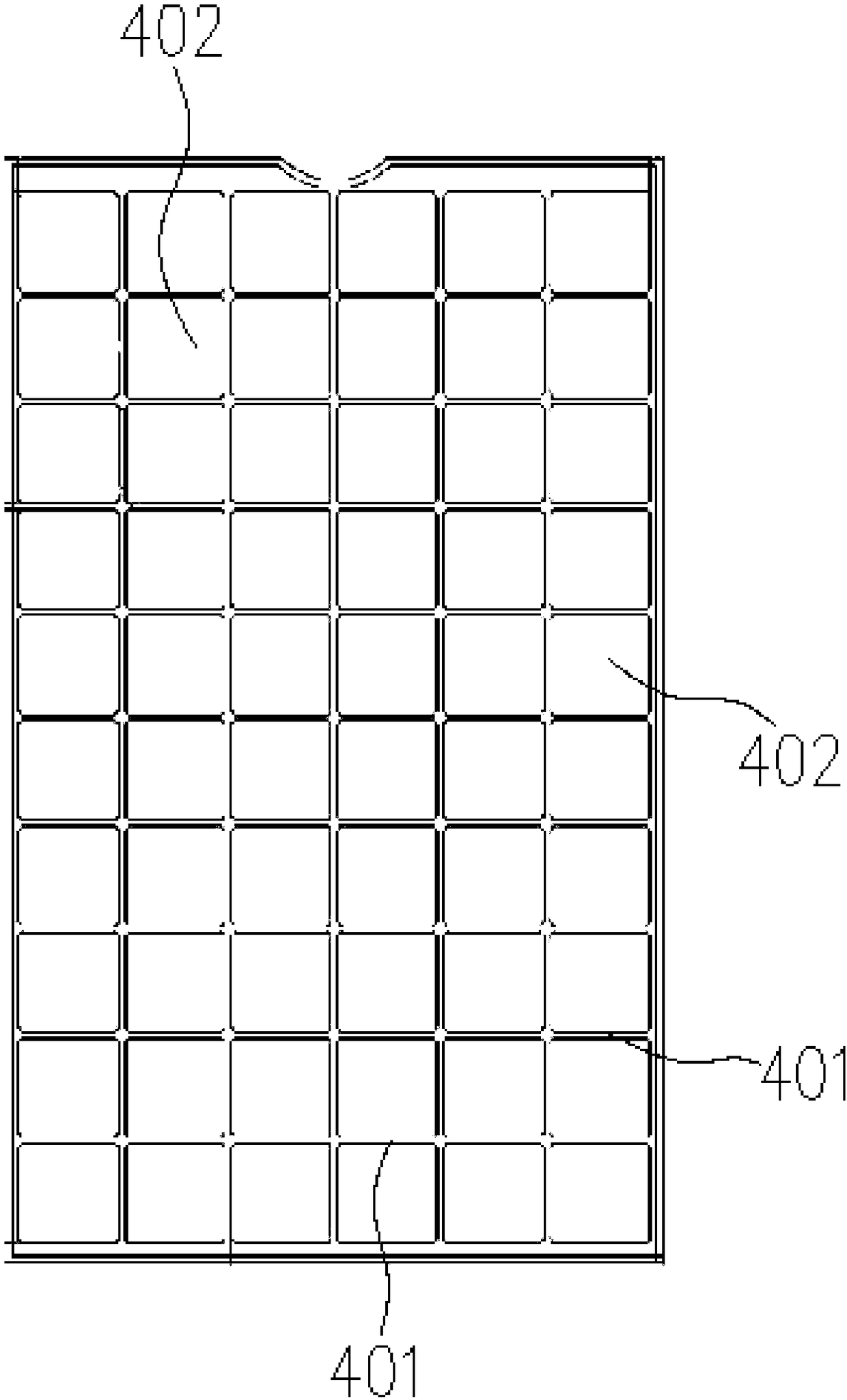 Black and white grid two-sided module