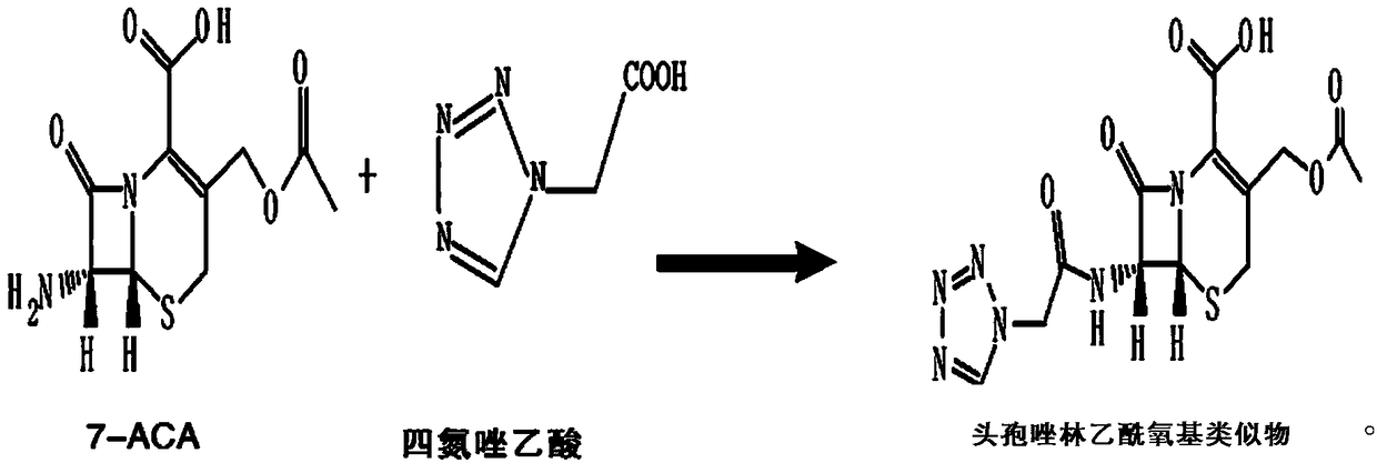 Cefazolin acetoxy analogue preparation method