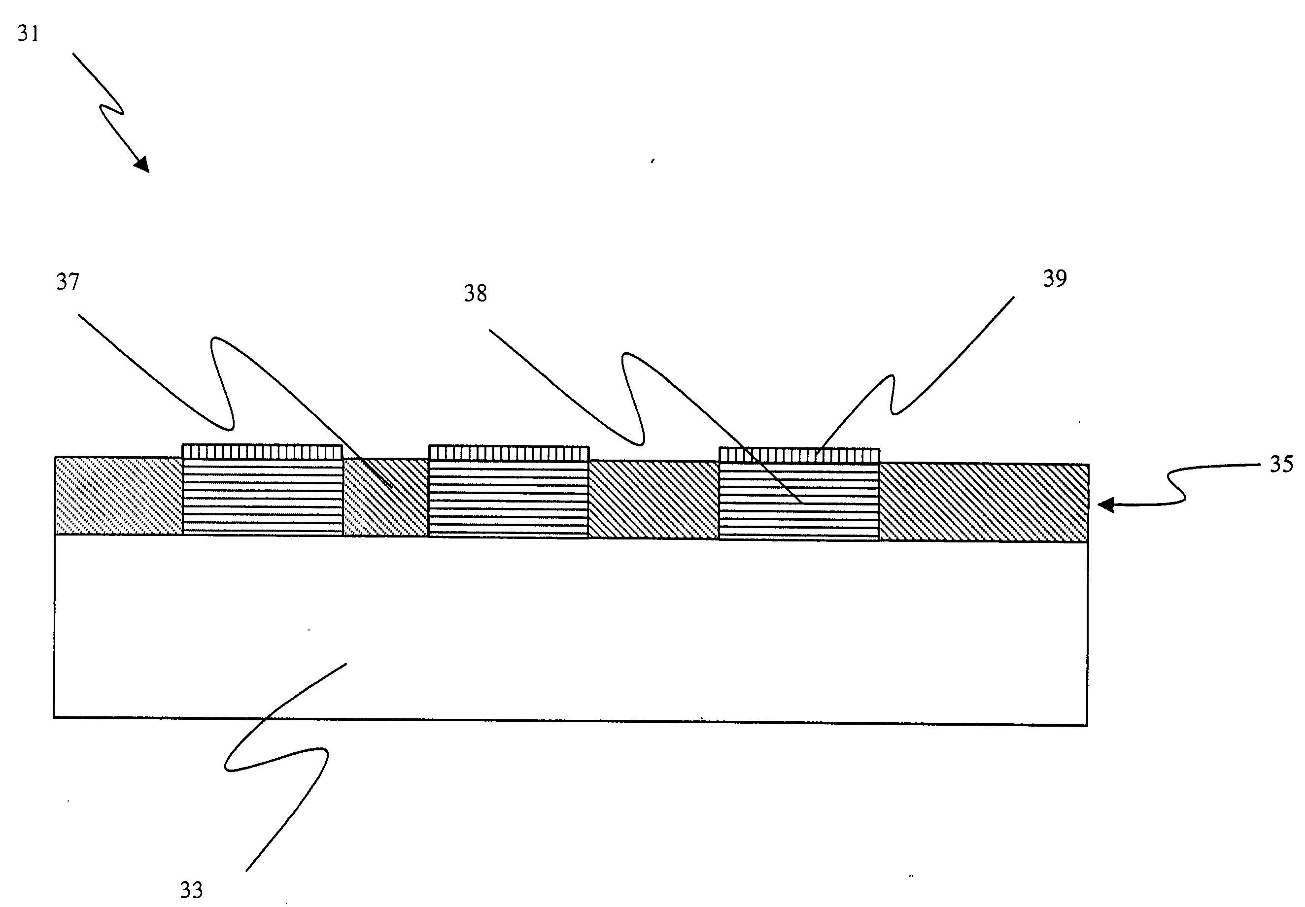 Metal and metal oxide patterned device